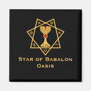 Íman Estrelinha do logotipo Dourado Babalon