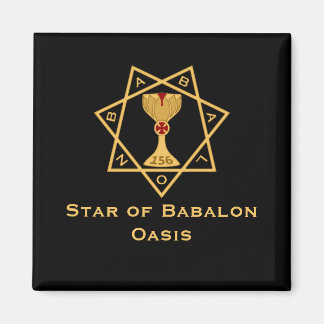 Íman Estrelinha do logotipo Dourado Babalon