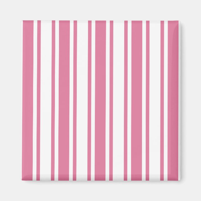 Íman Estrias doces brancas e rosadas (Frente)