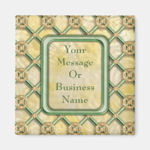 Íman Estrutura Dourado do Patina