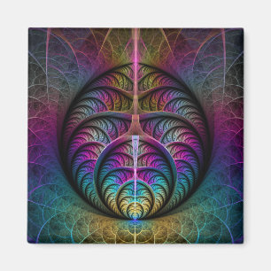 Íman Estruturas Vivas Arte Fractal Abstrata Colorida