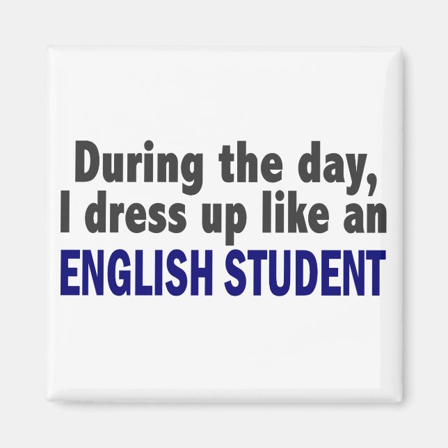 Íman Estudante Inglês Durante O Dia (Frente)