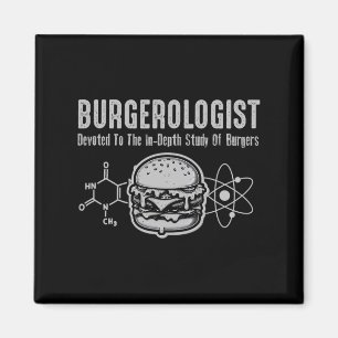 Íman Estudo Burgerologista De Churrasco Engraçado Para