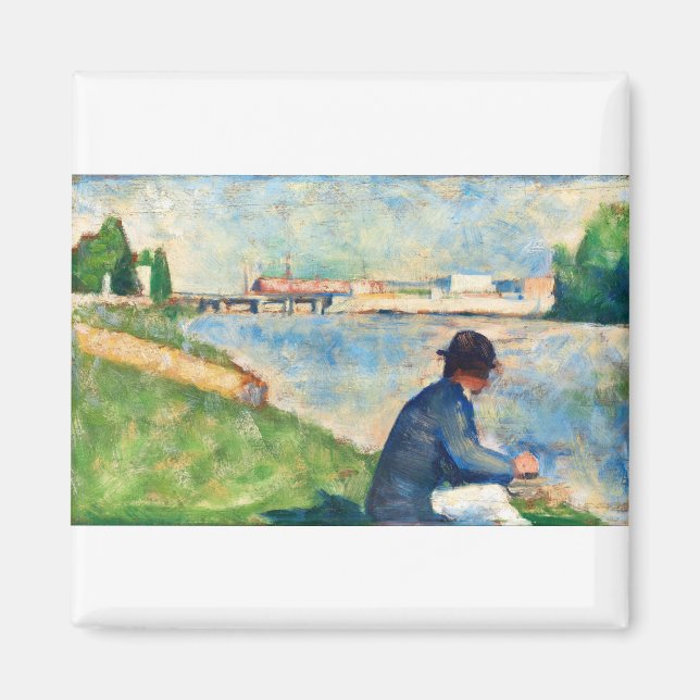 Íman Estudo de arte em Georges Seurat (Frente)