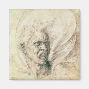 Íman Estudo de um shouting do homem