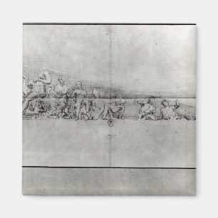 Íman Estudo do friso de um frontão