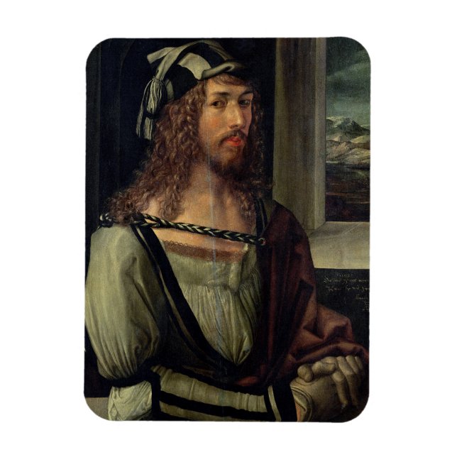 Íman Estudo para autorretrato com uma luva, c.1498 (Vertical)