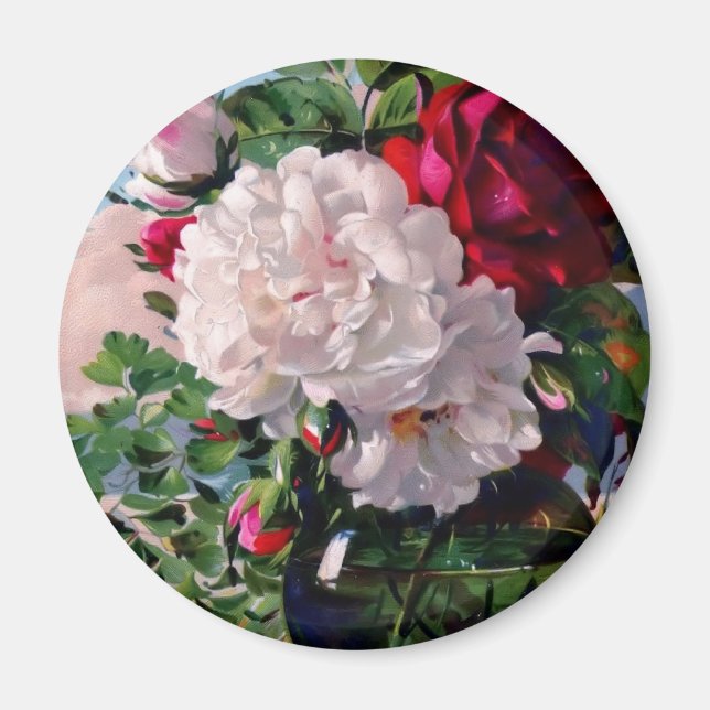 Íman Estudo vitoriano Floral Vase (Frente)