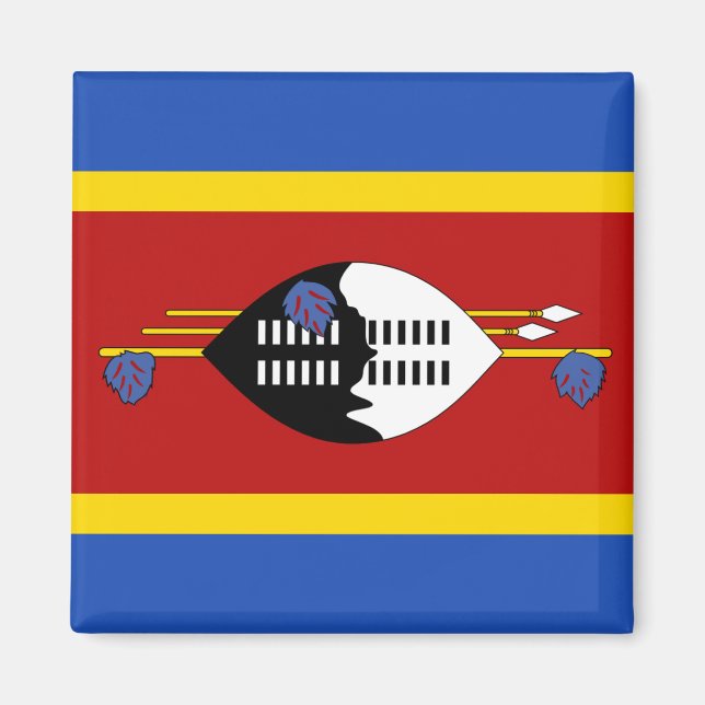 Íman Eswatini Flag Magnet (Frente)
