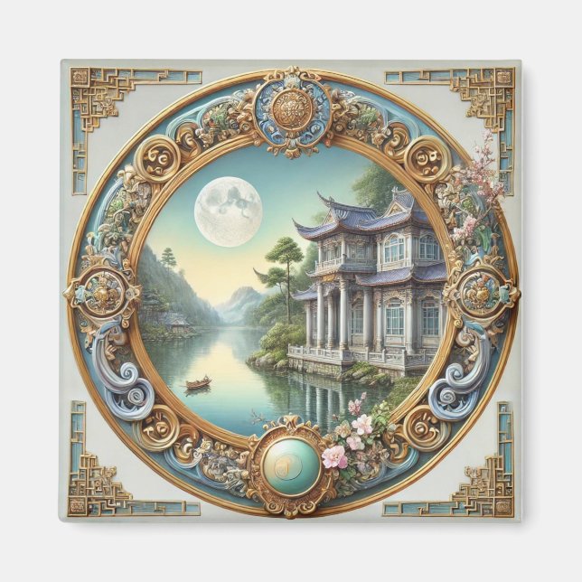 Íman Ética Clássica Elegante - Beleza do Eterno em A (Frente)