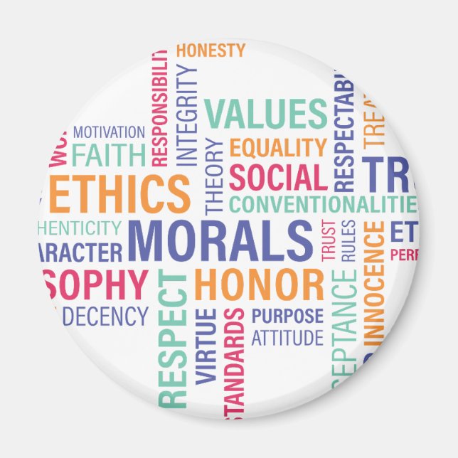 Íman "Ética comercial" (Frente)