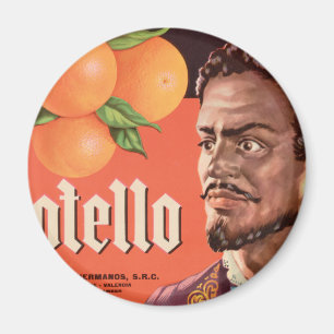 Íman Etiqueta alaranjada de Otello