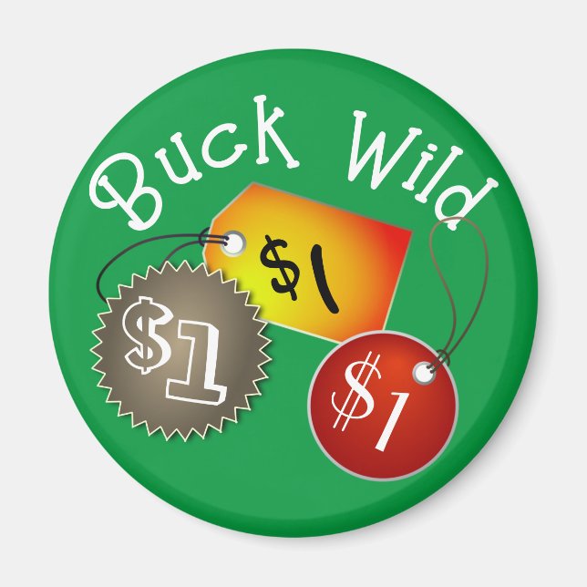 Íman Etiqueta Buck Wild Price (Frente)
