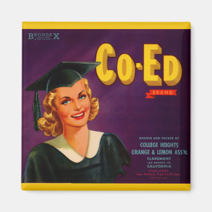 Íman Etiqueta da Marca cítrica de 1940