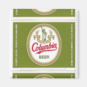 Íman "Etiqueta de Cerveja Vintage-Columbia"