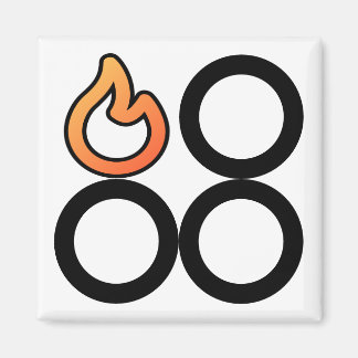 Íman Etiqueta de Controle de Gravador Traseira Esquerda