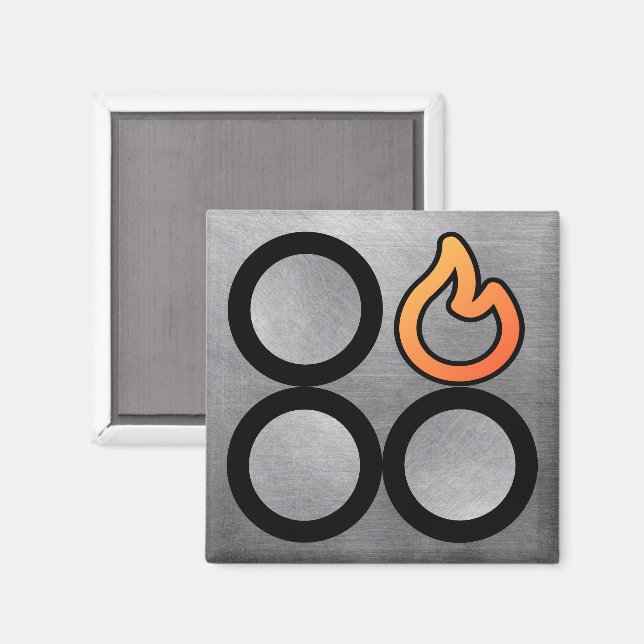 Íman Etiqueta de Controle do Gravador Traseira Direita  (Front/Back)