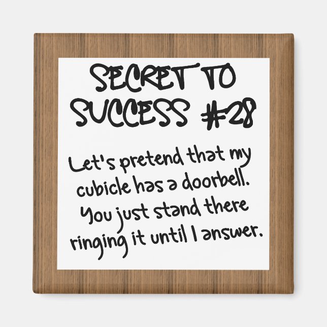 Íman Etiqueta de Escritório Adequada Prática (Frente)