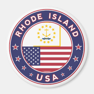 Íman Etiqueta Rhode Island, capa de telefone, saco de t