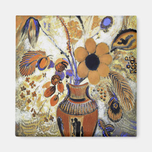 Íman Etruscan Vase com Flores, Redon