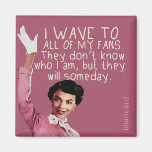 Íman Eu aceno para todos os meus fãs...