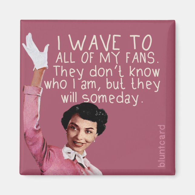 Íman Eu aceno para todos os meus fãs... (Frente)