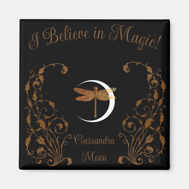 Íman Eu Acredito em Magia! Personalizado (Frente)