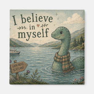 Íman Eu acredito em mim mesmo Monstro do Lago Ness capr