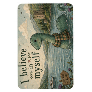 Íman Eu acredito em mim mesmo Monstro do Lago Ness capr