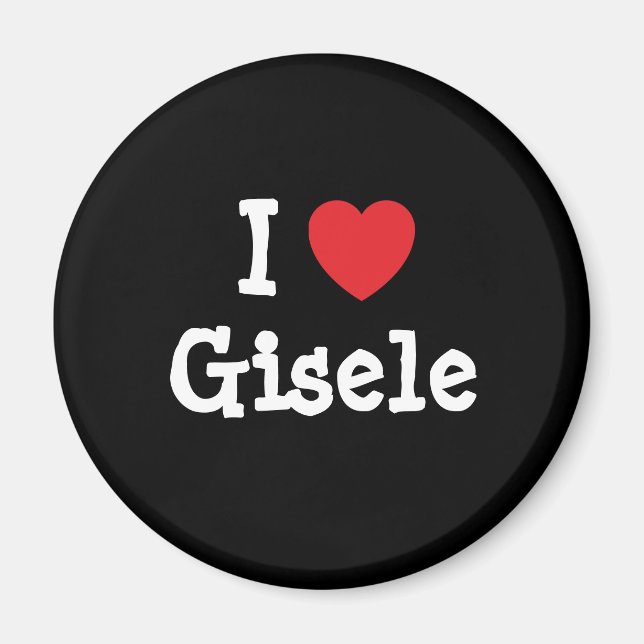Íman Eu adoro a Camisa do Coração Gisele (Frente)