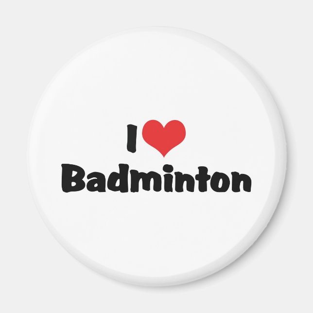 Íman Eu Adoro Badminton (Frente)