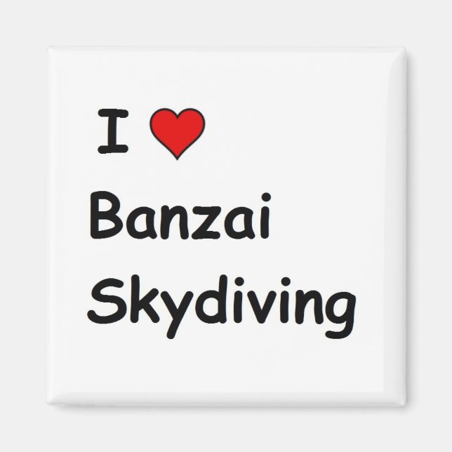 Íman Eu Adoro Banzai Skydiving (Frente)