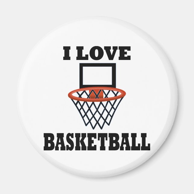 Íman Eu Adoro Basket Basquete (Frente)
