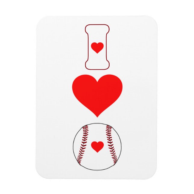 Íman Eu adoro beisebol (Vertical)