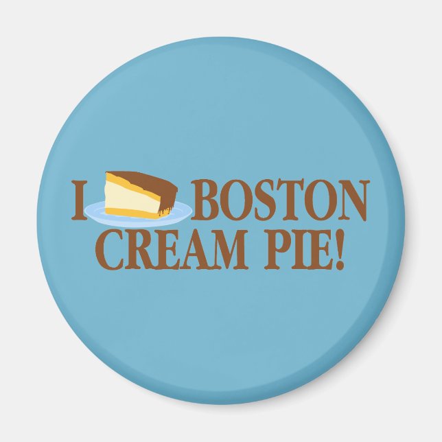 Íman Eu Adoro Boston Cream Pie (Frente)