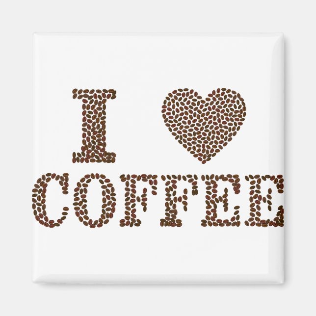Íman Eu adoro café (Frente)