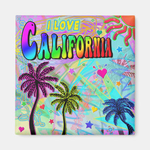 Íman Eu adoro California Vivid Romance Magnet