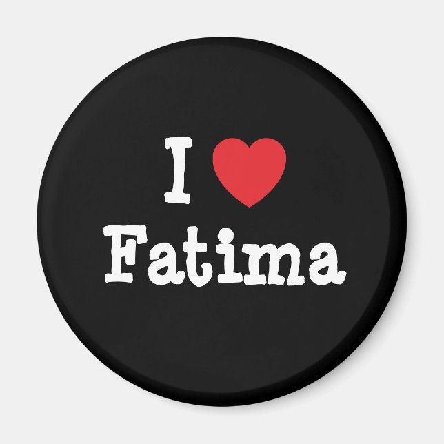 Íman Eu adoro Camiseta Fatima do coração (Frente)