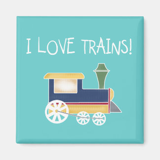 Íman Eu adoro Camisetas de trem e presentes
