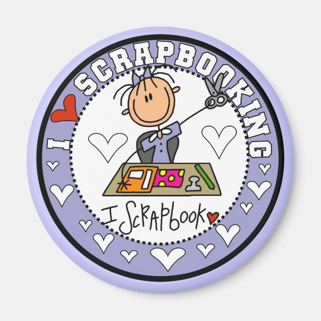 Íman Eu adoro Camisetas e presentes (Frente)