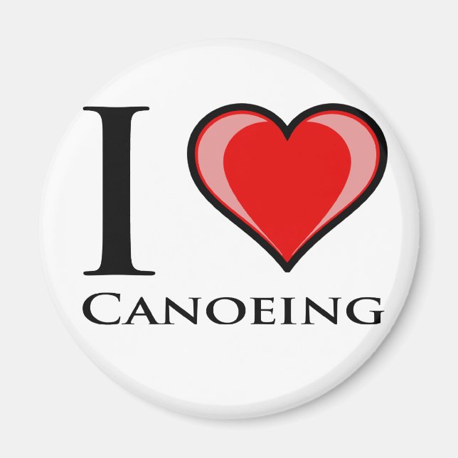 Íman Eu Adoro Canoagem (Frente)