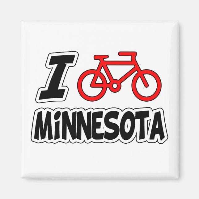 Íman Eu Adoro Ciclismo Minnesota (Frente)