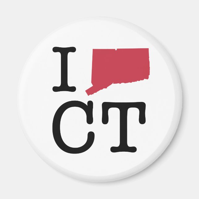 Íman Eu Adoro Connecticut (Frente)