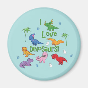 Íman Eu Adoro Dinossauros! (Fofo)