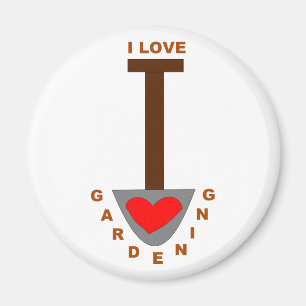 Íman Eu Adoro Gardening Spade Magnet