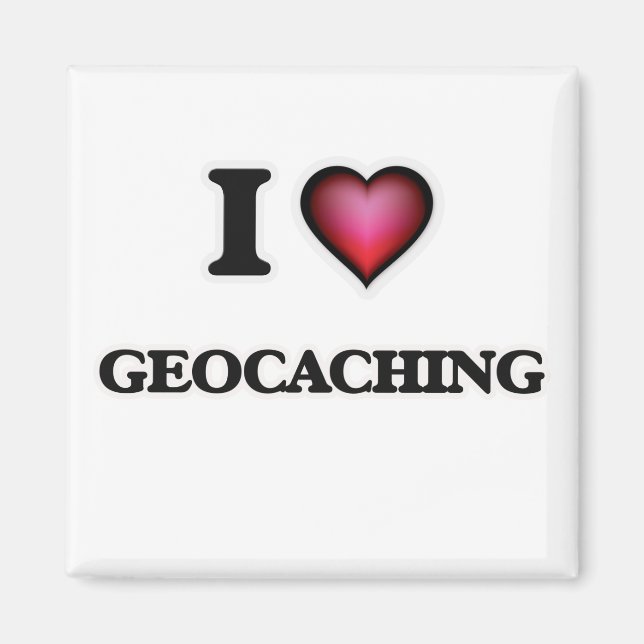 Íman Eu Adoro Geocaching (Frente)
