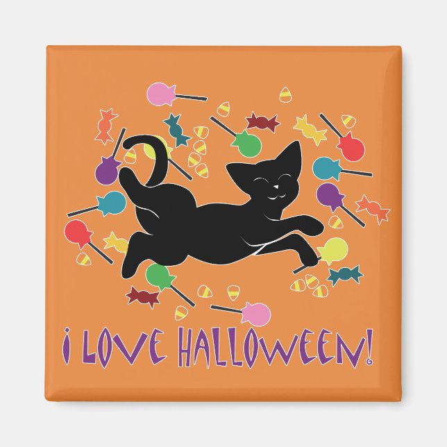 Íman Eu Adoro Halloween! (Frente)