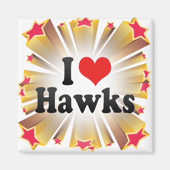Íman Eu Adoro Hawks (Frente)