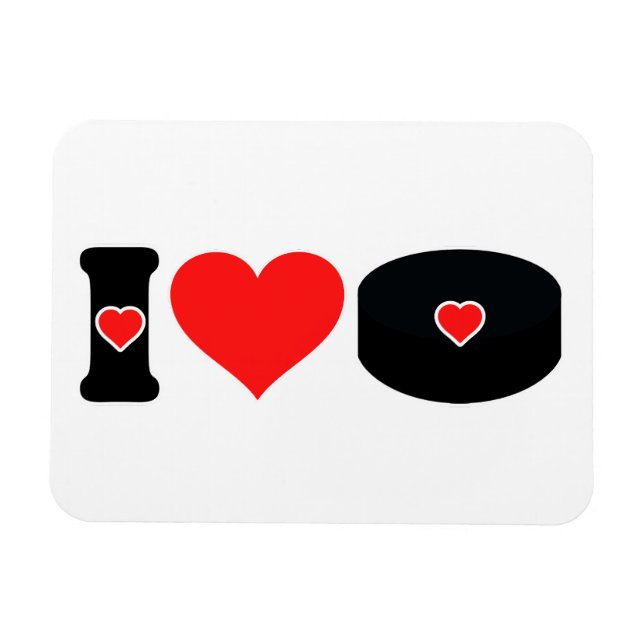 Íman Eu adoro hóquei (Horizontal)