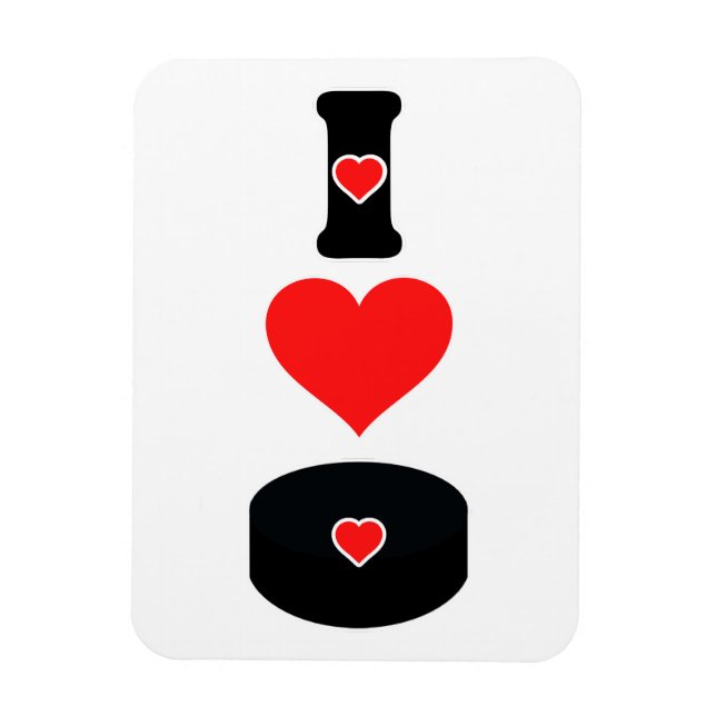 Íman Eu adoro hóquei (Vertical)